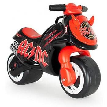 INJUSA - Moto Correpasillos Neox AC/DC Color Negro Licenciada con Ruedas Anchas de Plástico Decoración Permanente y Asa de Transporte para los Padres Recomendada para Niños +18 Meses