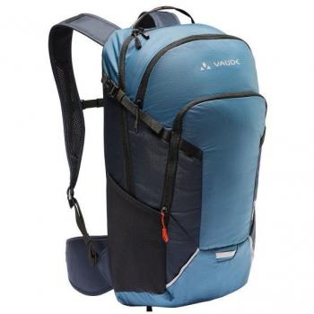 Mochila Vaude Ledro 18 ciclismo mar báltico azul, capacidad de 18 litros, sistema de ventilación, compartimento para hidratación, material resistente al agua y reflectante