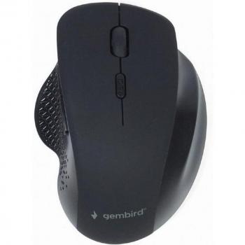 Gembird MUSW-6B-02 Ratón Inalámbrico Óptico 1600 DPI 6 Botones Negro Mano Derecha
