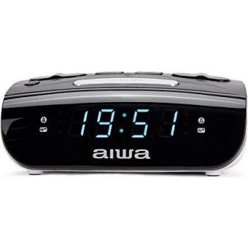 Aiwa CR-15 Radio Reloj Despertador con Alarma Dual y Sintonización PLL Digital