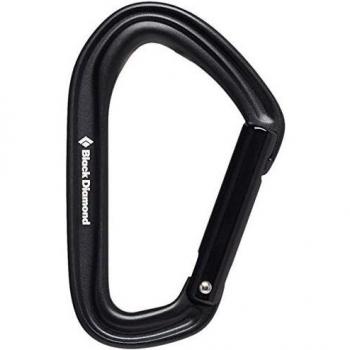 Black Diamond HotForge Straight Gate Carabiner (Black)