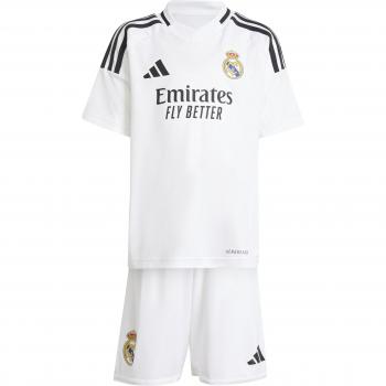 Real Madrid adidas Home Minikit 2024-25 - White - Size: 3-4 Years - Unisex