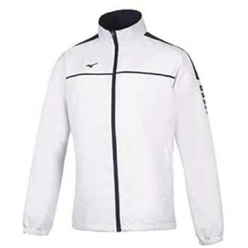 Mizuno Chándal Tokyo Micro Blanco - Chándal de entrenamiento, color blanco, fabricado con tecnología de secado rápido, incluye chaqueta con cremallera y pantalones ajustados, diseño ligero y transpirable, ideal para actividades