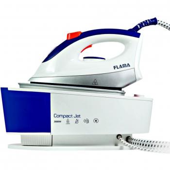 Flama 548FL 0.75L Suela de cerámica Color blanco estación plancha al vapor - Centro de planchado