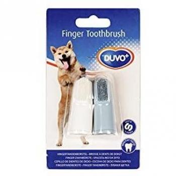 Duvo Plus Finger Toothbrush for Dogs - Ergonomic Design for Easy Oral Hygiene