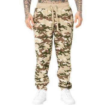 Joggers Benlee Kannys para Hombre, Talla XL, Ajuste Normal, Color Beige/Camo Desierto