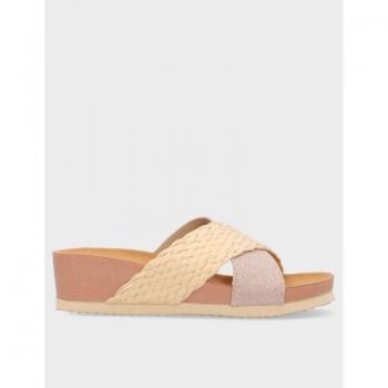 Sandalia Cuña Gioseppo 71365-p Natural 40 Beige