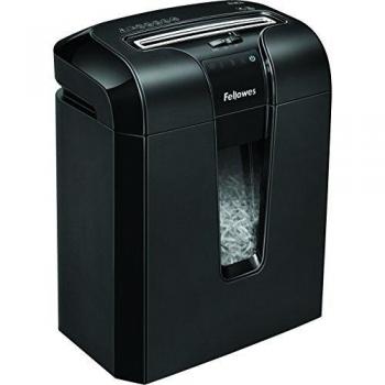 Fellowes Powershred 63Cb - Destructora trituradora de papel, corte en partículas, 10 hojas, color negro