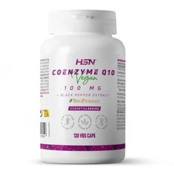 Coenzima Q10 100mg con Bioperina® - 120 Cápsulas Vegetales, Máxima Biodisponibilidad y Absorción, No-GMO, Vegano, Sin Gluten