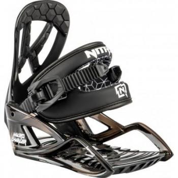 Nitro Micro Charger 2023 Fijaciones Snowboard Niño Negro