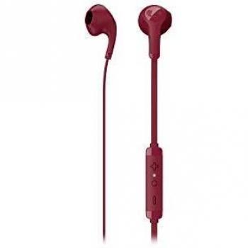 Fresh 'n Rebel Flow | Auriculares Intraurales In-Ear con Cable y Micrófono Integrado - Ruby Red