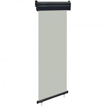 Toldo lateral de balcón 65x250 cm - Color Gris, Día y Noche
