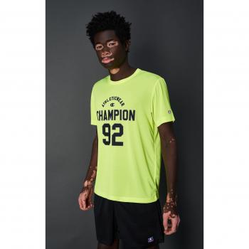 Camiseta Champion Crewneck Hombre Amarillo (Modelo 219812-Yf002)