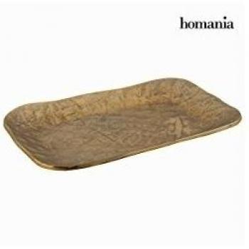 Centrotavola alluminio quadrato oro - New York Collezione by Homania