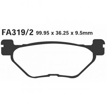 Juego de pastillas de freno EBC Brakes Double-H Sinterizadas para motocicleta FA319/2HH