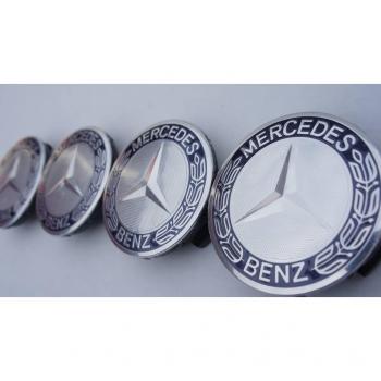 Juego de 4 azul oscuro – Mercedes-Benz Llantas de aleación Centro Tapacubos
