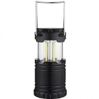 Hepoluz 20058 Linterna Camping Led, 3 W, Negro, 12 x 8 x 8 cm
