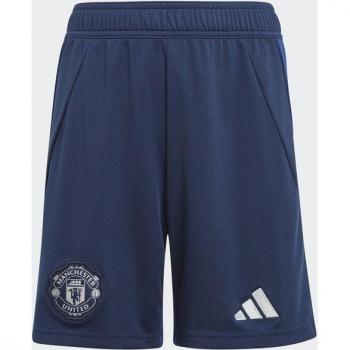 Pantalones Cortos Junior Manchester United 2024-2025 Segunda Equipación Azul
