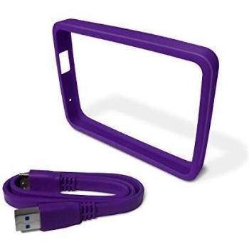 Western Digital WD Grip Pack  - Marco de Goma y  Cable USB 3.0 para My Passport Ultra 1TB, UVA