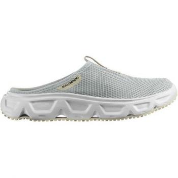 Salomon Zuecos de recuperación unisex Reelax Slide 6.0 W, sandalias trekking mujer, color azul, talla 36, zapatillas gris mujer, talla 36