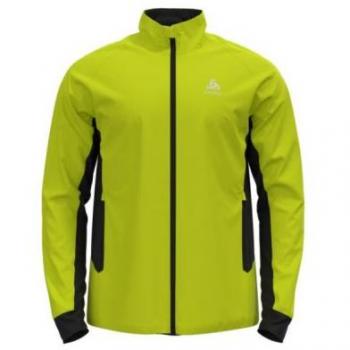Chaqueta de esquí de fondo Odlo Brensholmen impermeable para hombre en color verde (L) evening-primarose-black