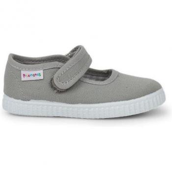 Merceditas de niña con cinta adhesiva y suela tipo zapatillas