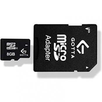 Memoria Gotta Micro SD 8gb +SD Adapter Clase 4