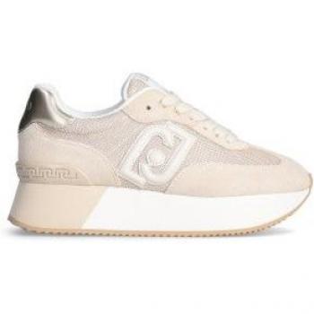 Liu Jo Dreamy Beige Mesh Platform Sneakers for Women