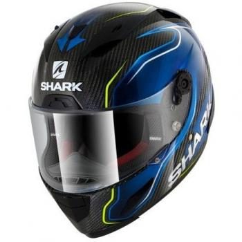 SHARK NC Casco per Moto, Hombre, Negro/Azul, XS