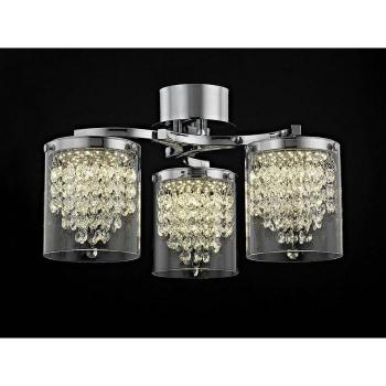 Plafón LED Cromado Florina 22 cm