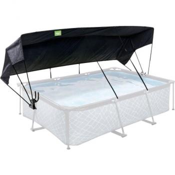 Toldo de Piscina Rectangular EXIT Toys 220 x 150 cm - Sombrilla Protectora, Sombra para Niños, Resistente al Agua