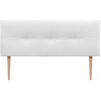 Cabecero Tapizado de Polipiel o Tela AQUALINE Pro 150x105cm con Patas - Blanco