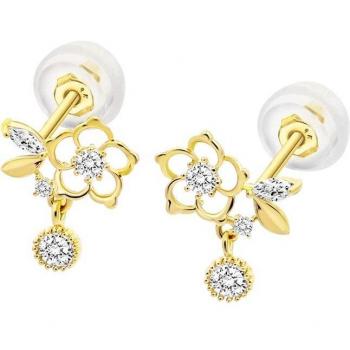 Pendientes Time Road Hin00130 Oro, Mujer