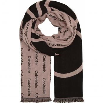 Calvin Klein 100x200cm Bold Logo Scarf Bufanda, Rosa