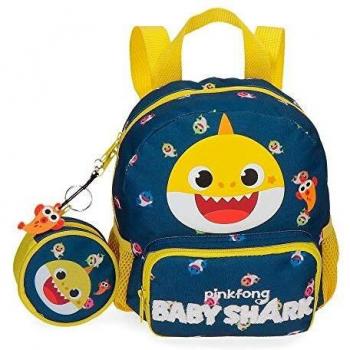 BABY SHARK My Good Friend, Mochila Pequeña Niños Unisex, Azul