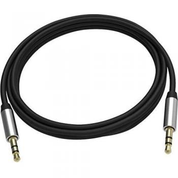 Vision TC 2M3.5MMPBL- Cable de Audio 2 m 3,5mm Negro, Plata