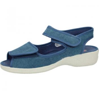Sandalias de Mujer D`CUTILLAS 21796 con velcro color JEANS, Talla 38