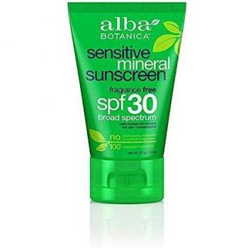 Alba Botanica Facial Sunscreen Fragrance Free SPF30, 113g