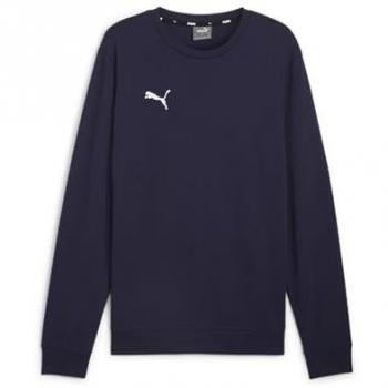 Sudadera Puma Teamgoal Casuals Cuello Redondo para Hombre - Negro y Azul