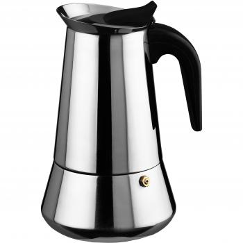 Ilsa 6202 Cafetera Expresso INOX Bonkaffe para 2 Tazas, Acero Inoxidable, Plateado