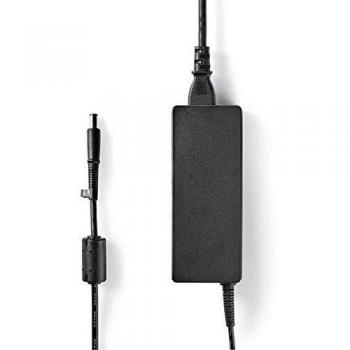 NEDIS Cargador para Portátil Adaptador para Portátil de 90 W - Clavija Central de 7,4 x 5,0 mm - 18,5 V/4,9 A - Utilizado para HP - Cable de Alimentación Incluido Negro 1.20 m