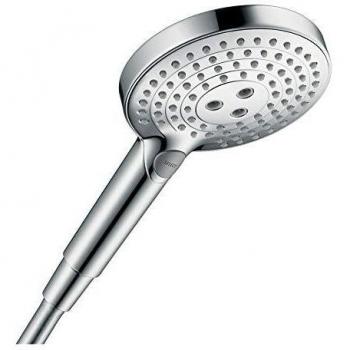 Hansgrohe 26531000 Raindance Select S 120 ducha de mano, 3 tipos de chorro, ahorro de agua, cromo