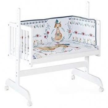 Minicuna de colecho Tanuki + Textil Fox 100% algodón - Hasta 9 meses - Soporta hasta 15 kg - Multicolor
