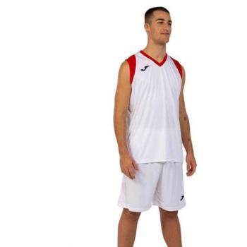 Conjunto Joma Final II Unisex Blanco Rojo
