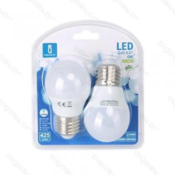 Bombilla led 5w 6400k 425lm e27 a5 g45 2pcs