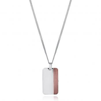 Colgante Viceroy Magnum de acero con placa e Ip marrón