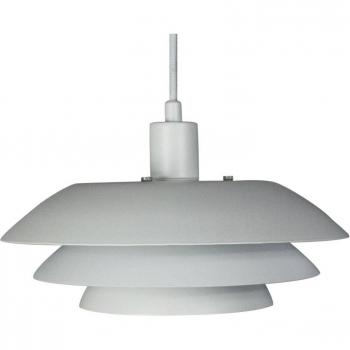 Lámpara colgante Dyberg Larsen DL31, metal blanco, diámetro 31 cm, acabado mate