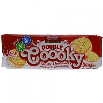 Coppenrath - Galletas de Vainilla - Double Coooky - 300 g - Alto Contenido en Fibras y Proteínas - Ideales para el Desayuno y la Merienda - Galletas sin Gluten