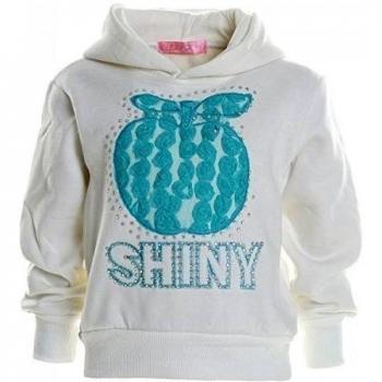 Invierno Jersey Con Capucha Niñas Sudadera Con Capucha Niños Chaqueta Sudadera 20185 - blanco, 4 Años / 104