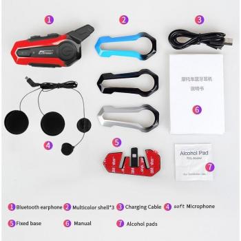 Auriculares Inalámbricos TWS para Casco de Motocicleta AITEMAY con Bluetooth E1, Intercomunicador Sin Pérdidas y Doble Controlador